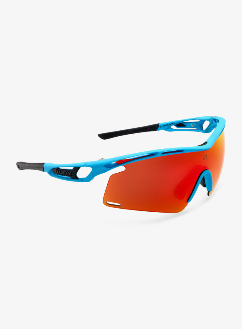 Original Ochelari ciclism Rudy Project Tralyx+ - azur matte/multilaser orange