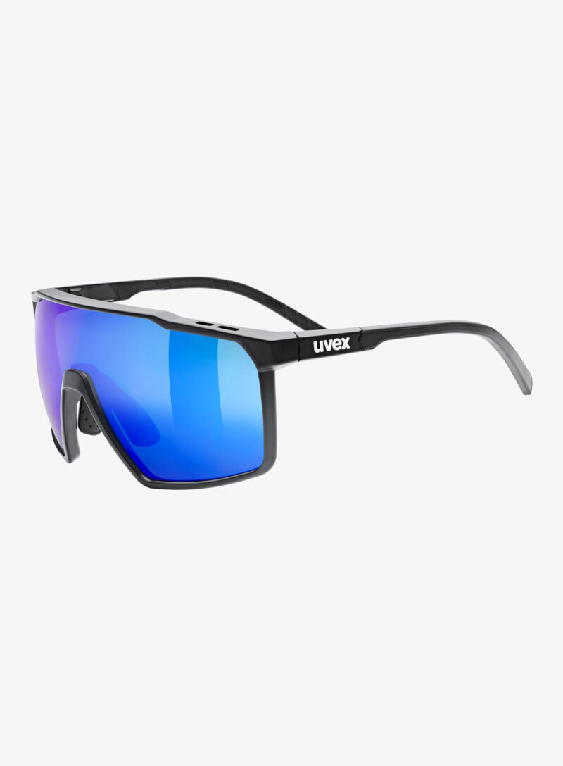 Ochelari ciclism Uvex MTN Perform S - black matt/mir.blue