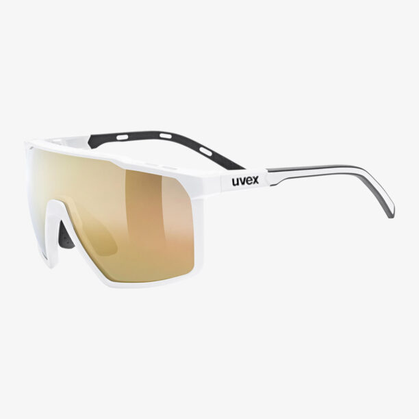 Ochelari ciclism Uvex MTN Perform S - white matt/mir.gold