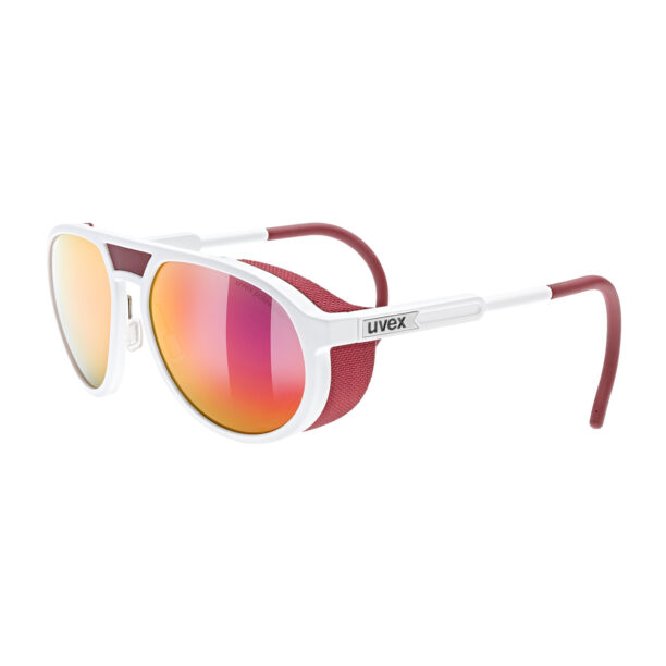 Ochelari munte Uvex MTN Classic P - white matt/mir.red