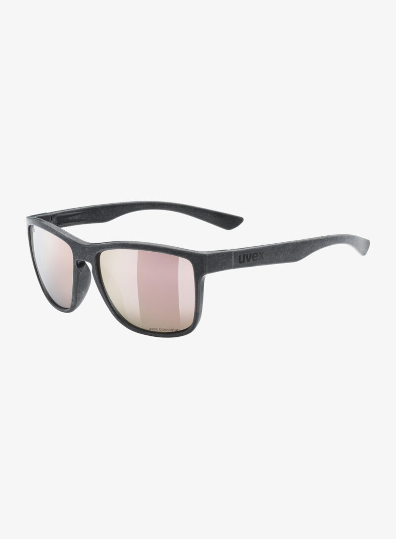 Ochelari polarizanti Uvex LGL Ocean 2 P - black matt/mirror rose