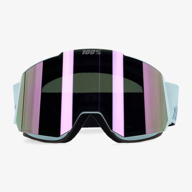 Ochelari schi 100% Snowcraft Hiper - stonehammer/mirror lavender