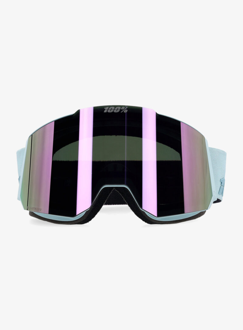 Ochelari schi 100% Snowcraft Hiper - stonehammer/mirror lavender