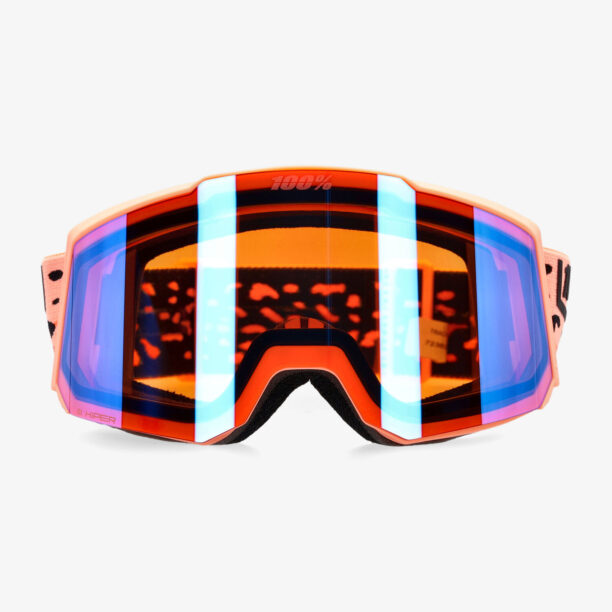 Ochelari schi 100% Snowcraft S Hiper - mirror peach lens preţ