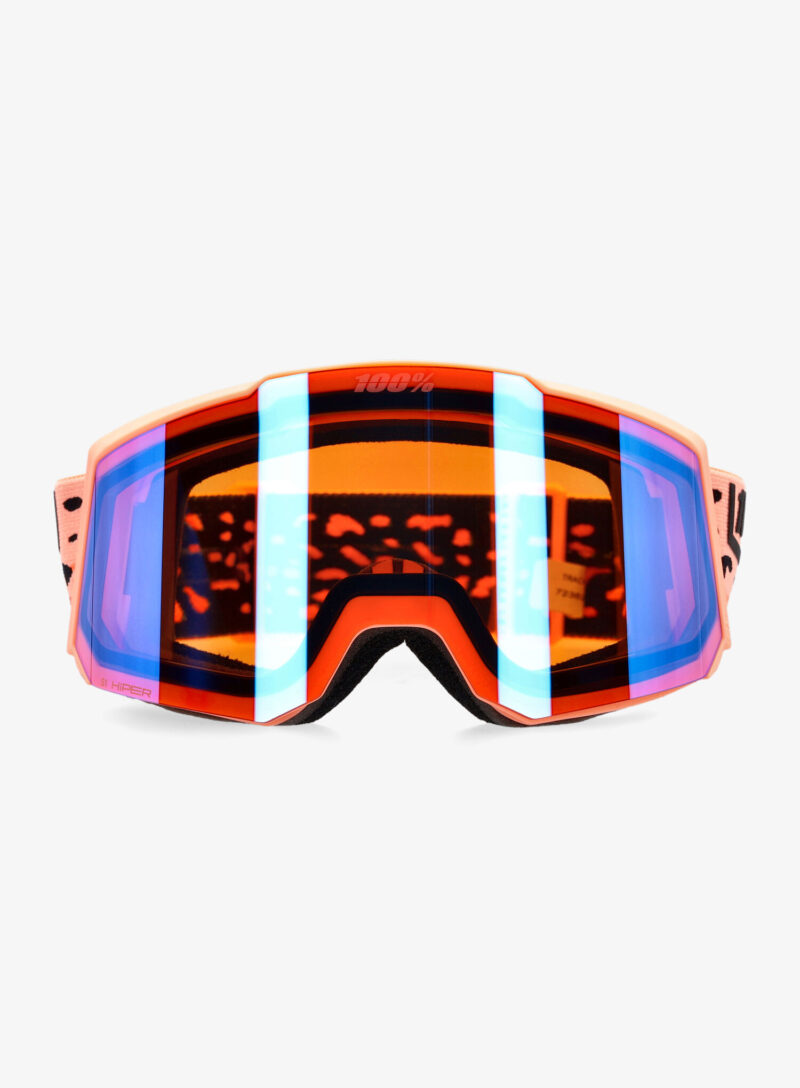 Ochelari schi 100% Snowcraft S Hiper - mirror peach lens preţ