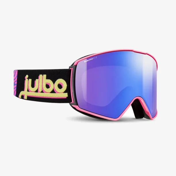 Ochelari schi Julbo Launcher - REACTIV 1-3 High Contrast - pink/black/blue flash preţ