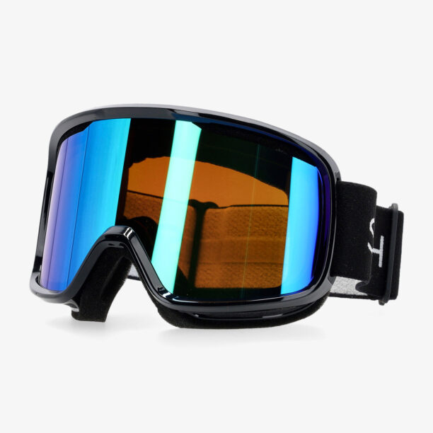 Ochelari schi Smith Frontier S3 - black/green sol-x mirror preţ