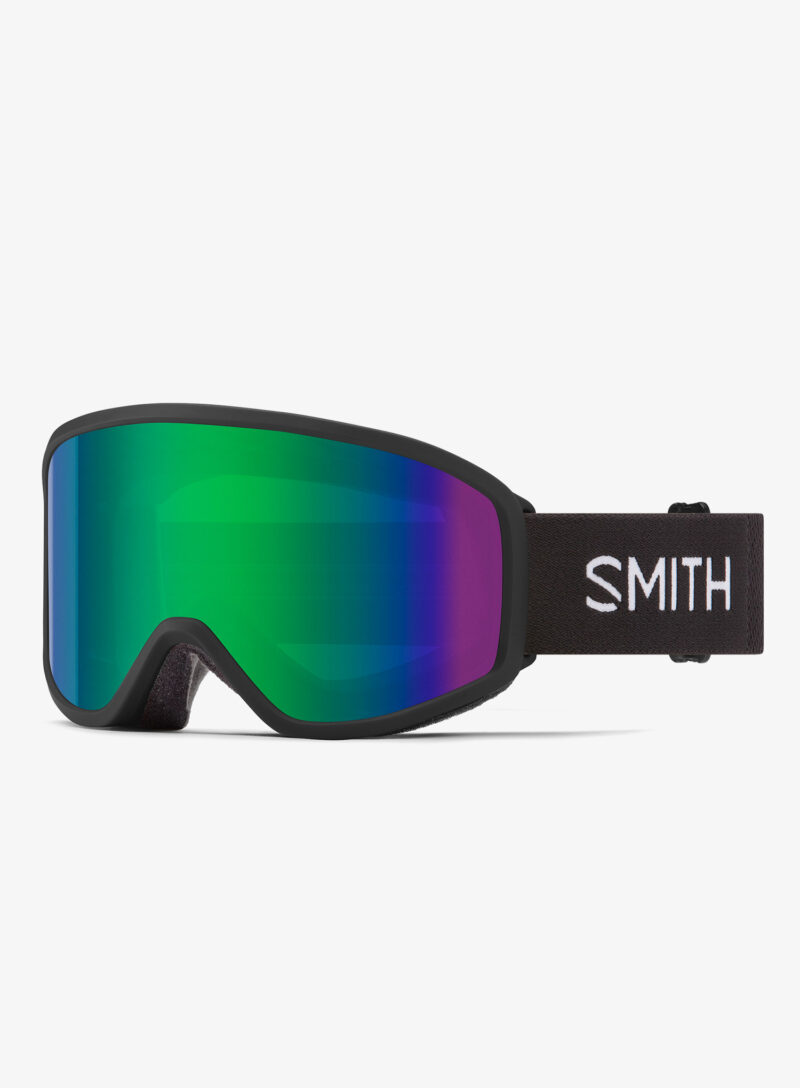 Ochelari schi Smith Reason OTG - black/green sol-x mirror