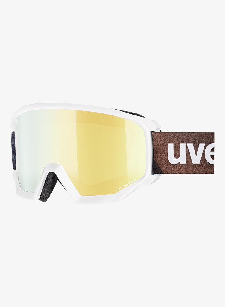 Ochelari schi Uvex Athletic CV - white/gold/colorvision/green preţ