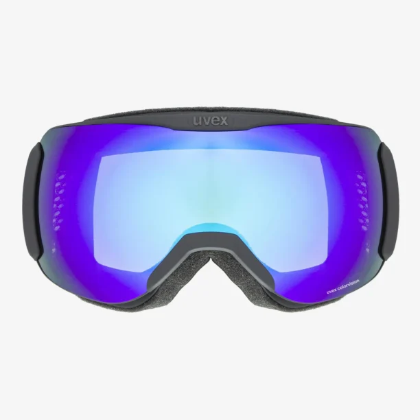 Ochelari schi Uvex Downhill 2100 CV - black/blue/colorvision/green