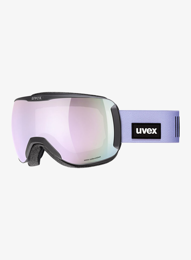 Ochelari schi Uvex Downhill 2100 CV - black/lavender/colorvis/green preţ