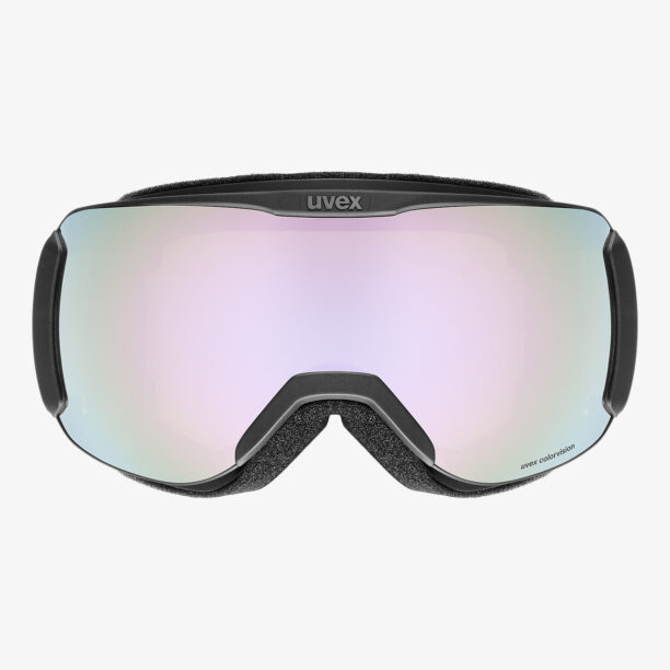 Ochelari schi Uvex Downhill 2100 CV - black/lavender/colorvis/green