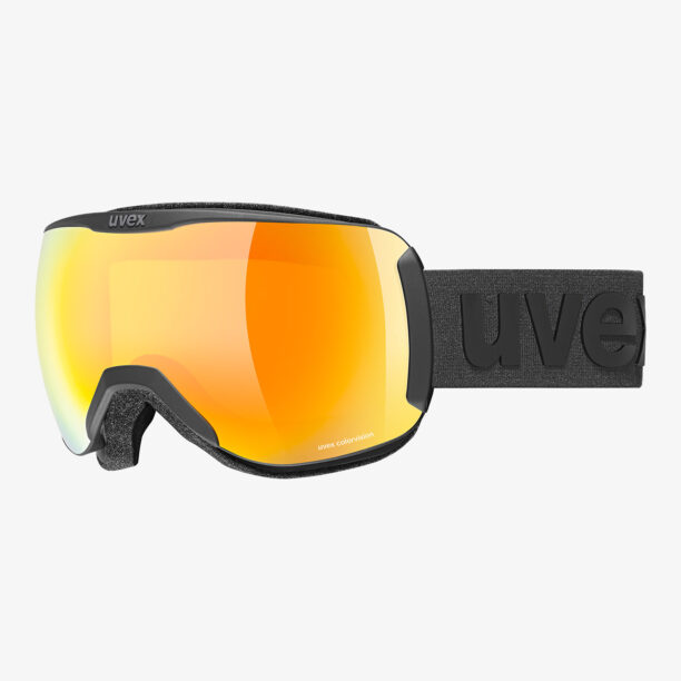 Ochelari schi Uvex Downhill 2100 CV - black/orange/colorvis/yellow preţ