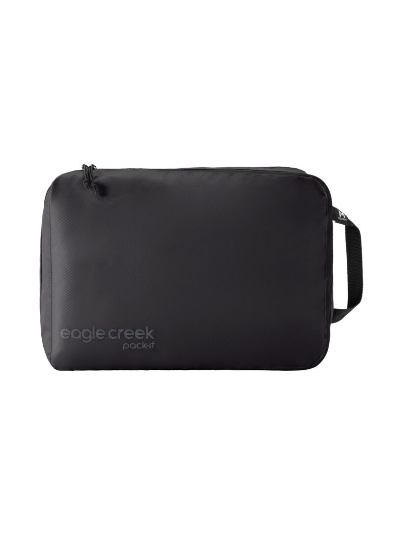 Organizator de voiaj Eagle Creek Pack-It Isolate Clean/Dirty Cube M - black/black