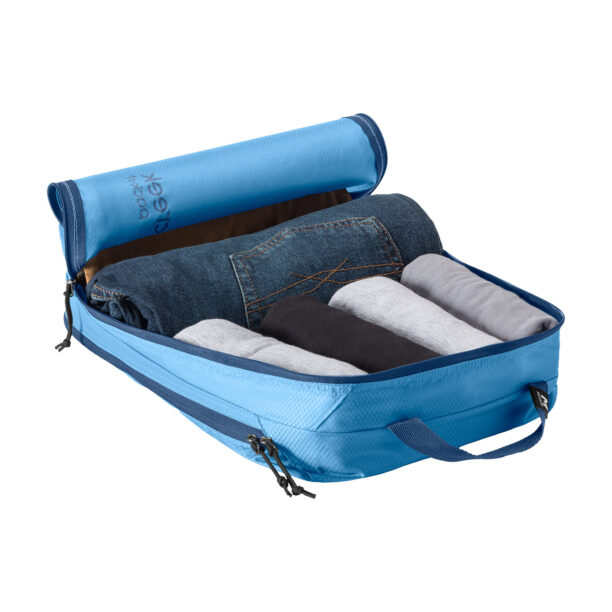 Original Organizator de voiaj Eagle Creek Pack-It Isolate Clean/Dirty Cube M - blue dawn