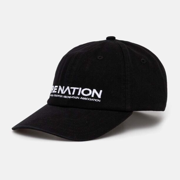 P.E Nation șapcă de baseball din bumbac Homage Cap culoarea negru