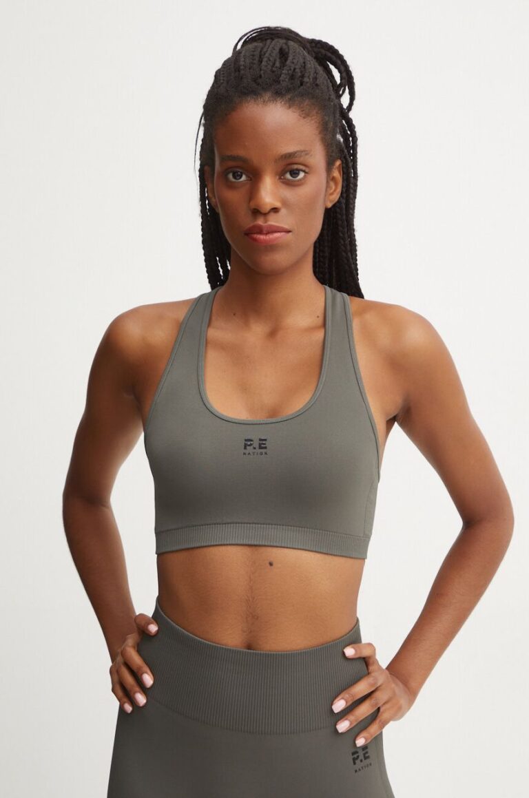 P.E Nation sutien sport Restore Seamless culoarea verde