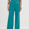 PS Paul Smith pantaloni de lana culoarea turcoaz