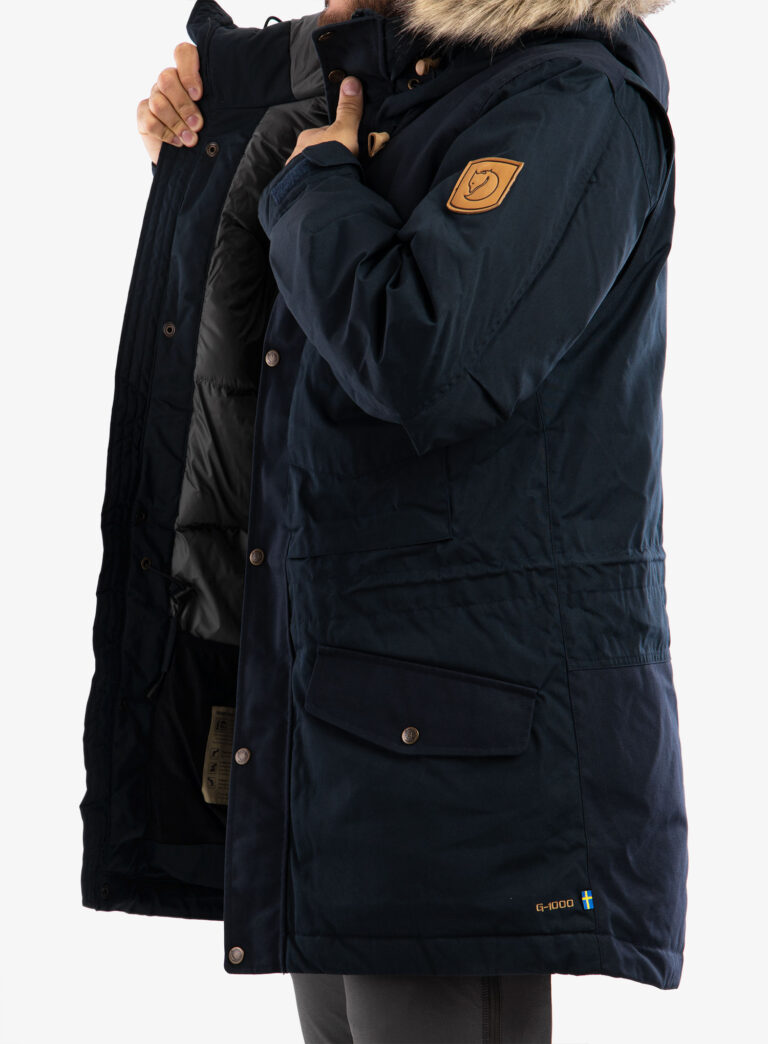 Palton matlasat Fjallraven Singi Down Jacket - dark navy - imagine 6