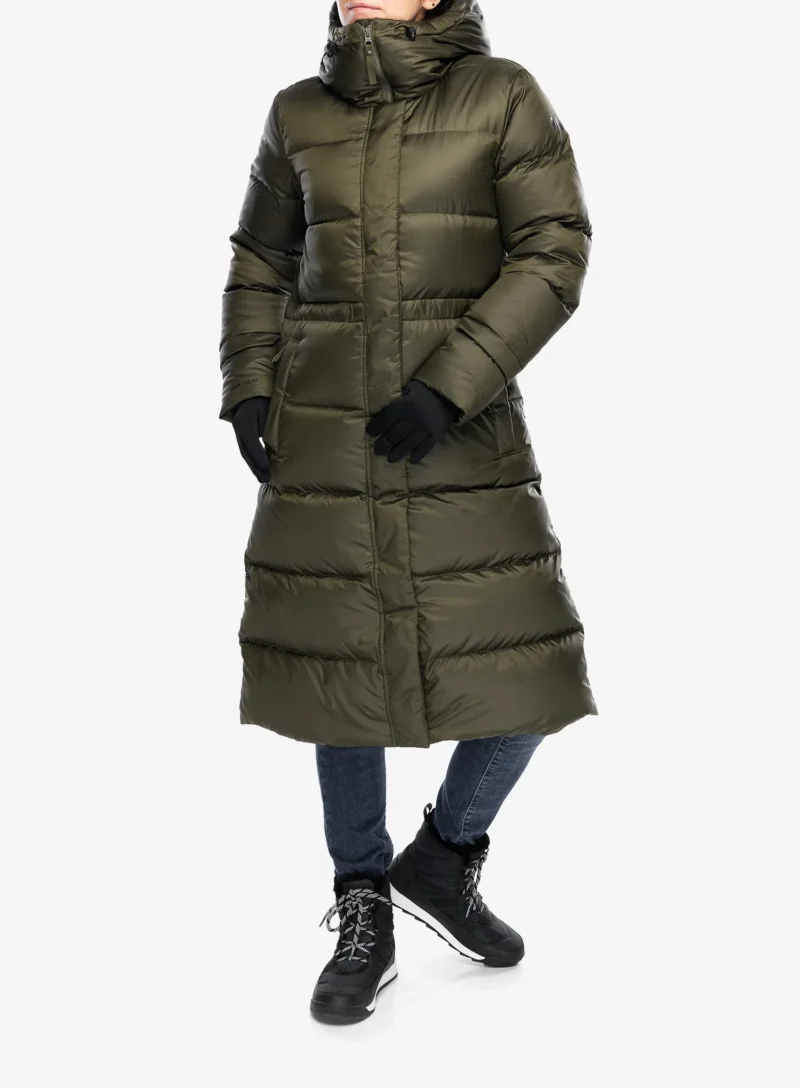 Cumpăra Palton matlasat femei Helly Hansen Essence Long Down Coat - utility green/snow