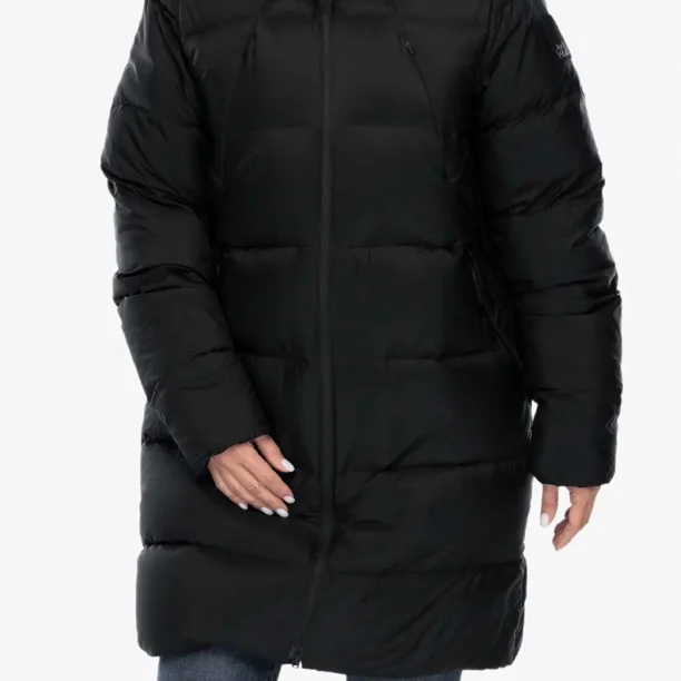 Palton matlasat femei Jack Wolfskin Wandermood Down Parka - granite black