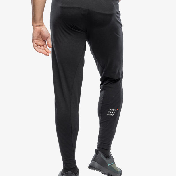 Pantaloni Compressport Seamless Pants - black melange preţ