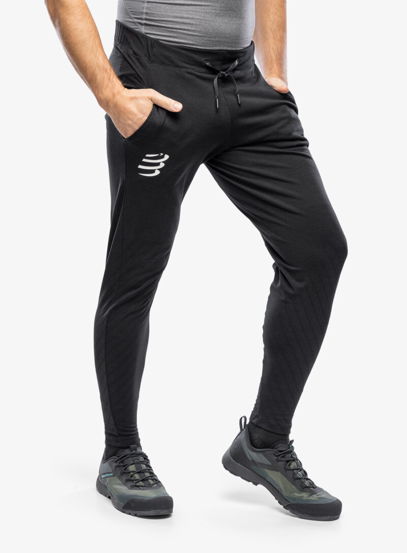 Cumpăra Pantaloni Compressport Seamless Pants - black melange