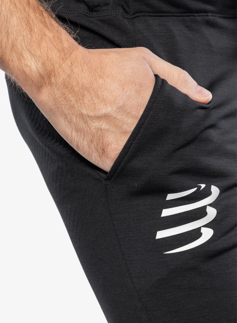 Original Pantaloni Compressport Seamless Pants - black melange