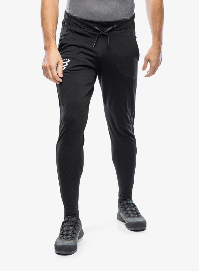 Pantaloni Compressport Seamless Pants - black melange