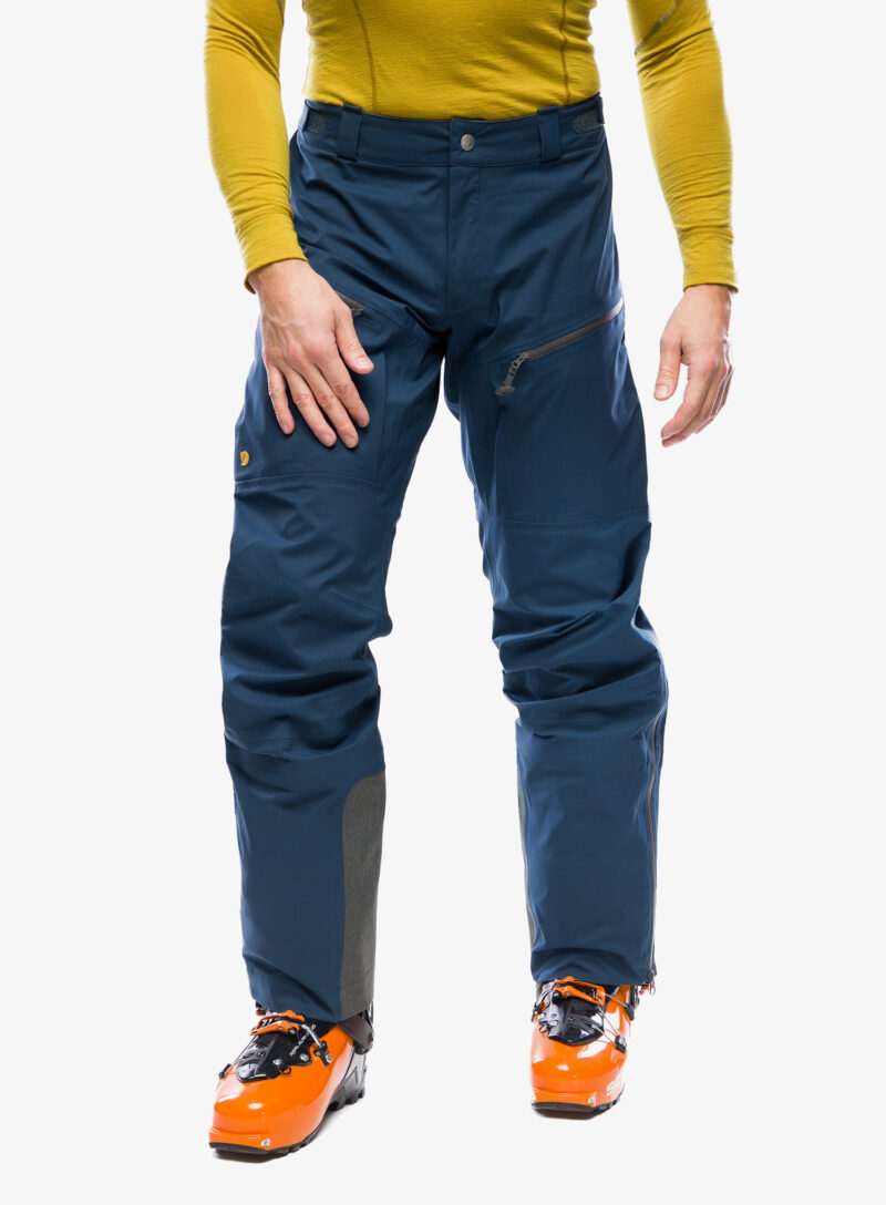 Pantaloni Fjallraven Bergtagen Eco-Shell Trousers - mountain blue