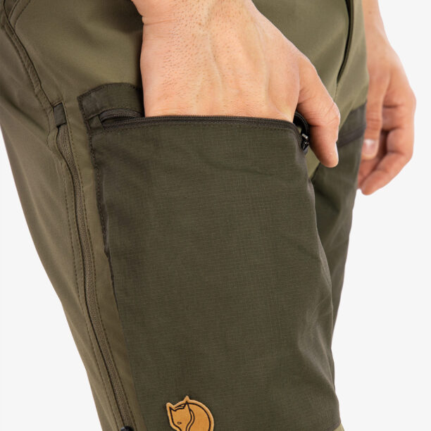 Original Pantaloni Fjallraven Keb Agile Trousers - laurel green/deep forest