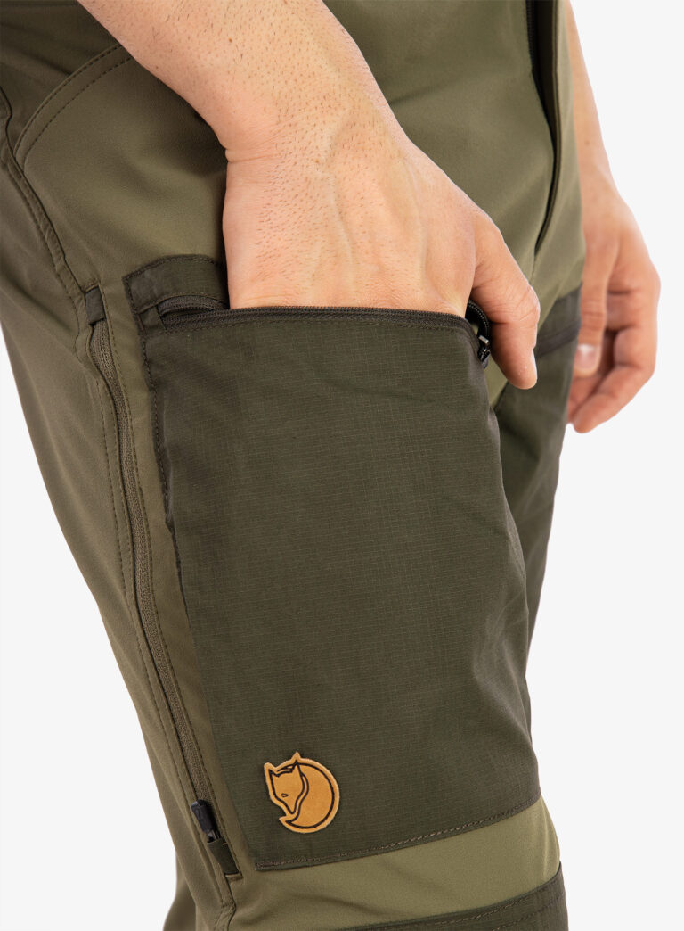 Original Pantaloni Fjallraven Keb Agile Trousers - laurel green/deep forest