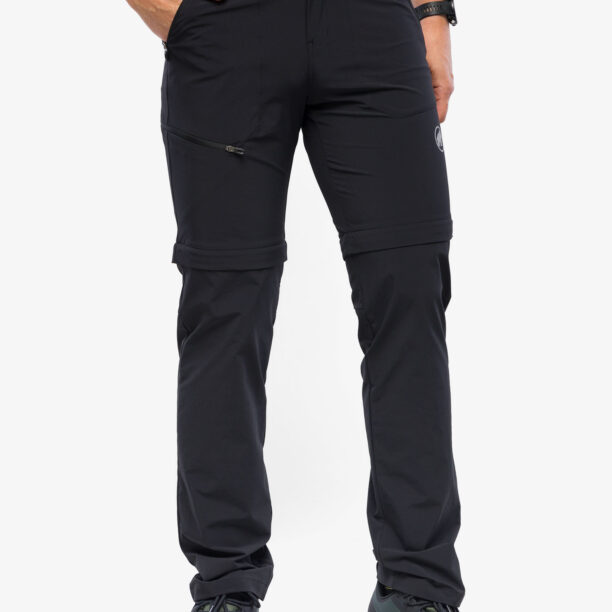 Original Pantaloni barbatesti Mammut Runbold Zip Off Pants - black