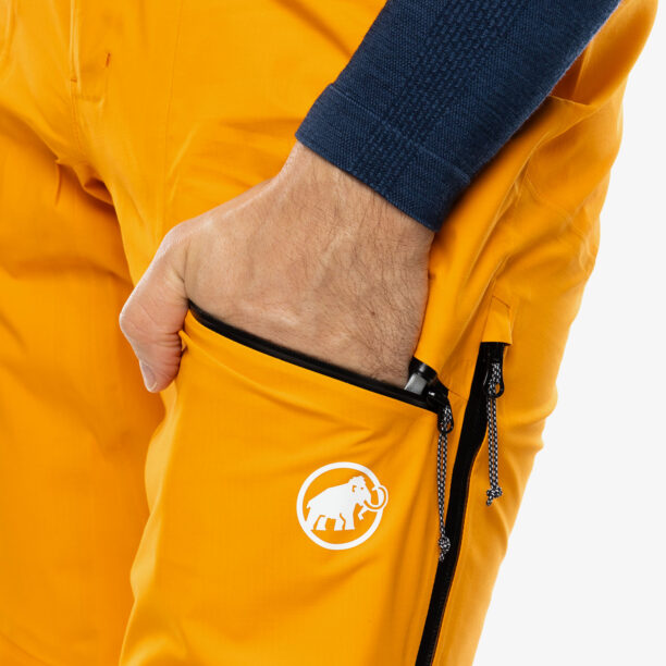 Original Pantaloni cu membrana Mammut Taiss Pro HS Pants - tangerine