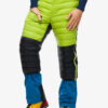 Pantaloni cu puf Turbat Powder - jet black/macaw green