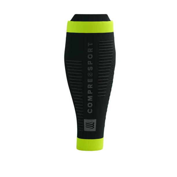 Original Pantaloni de compresie Compressport R2 3.0 Flash - black/fluo yellow