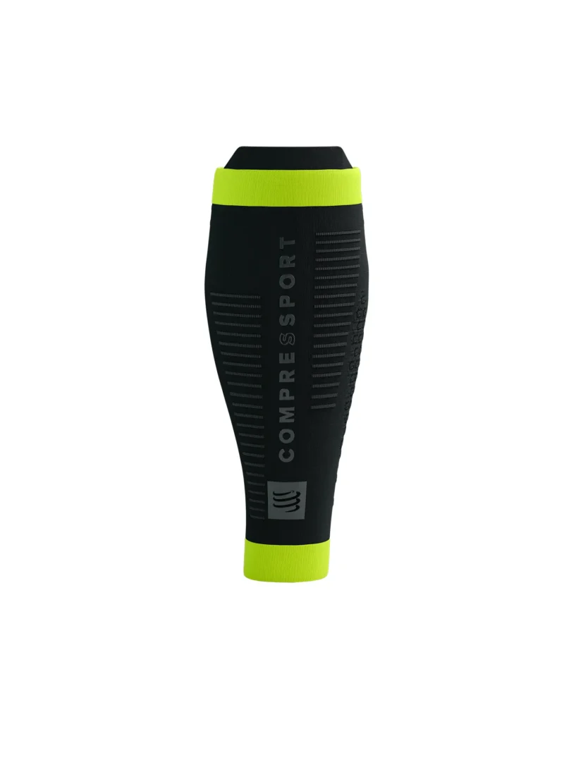 Original Pantaloni de compresie Compressport R2 3.0 Flash - black/fluo yellow