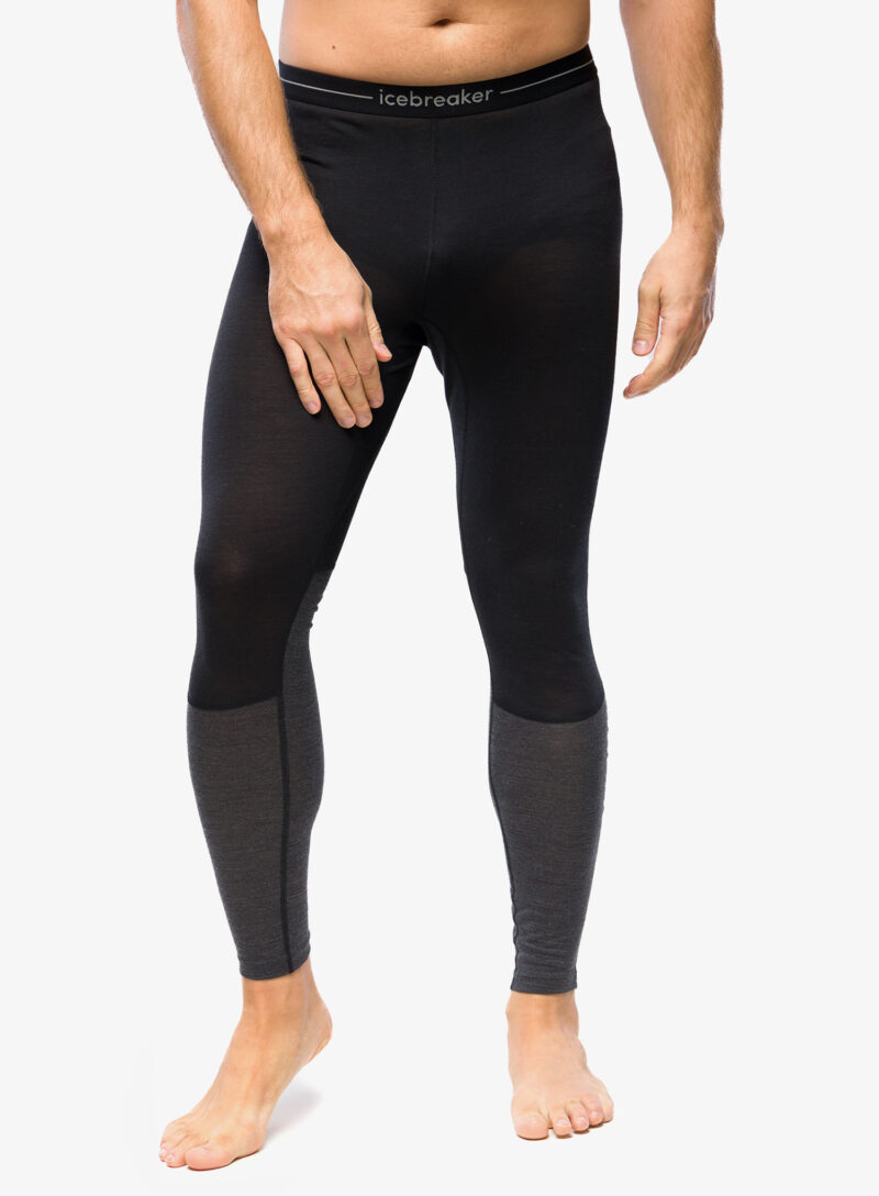 Cumpăra Pantaloni de corp barbati Icebreaker 125 ZoneKnit Leggings - black/jet