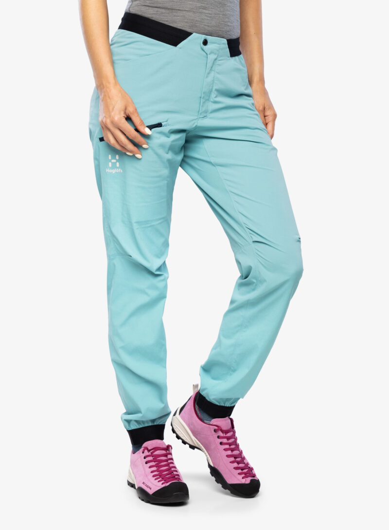 Pantaloni de munte femei Haglofs L.I.M Fuse Pant - frost blue