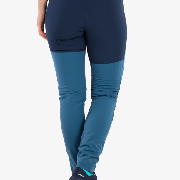 Pantaloni de munte femei Haglofs Mid Slim Pant - dark ocean/tarn blue preţ