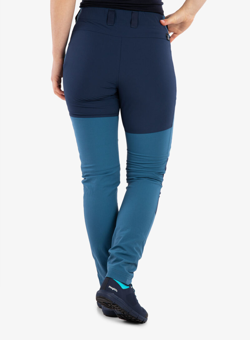 Pantaloni de munte femei Haglofs Mid Slim Pant - dark ocean/tarn blue preţ