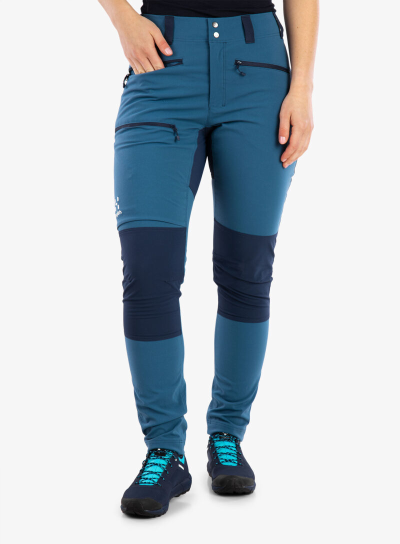 Cumpăra Pantaloni de munte femei Haglofs Mid Slim Pant - dark ocean/tarn blue