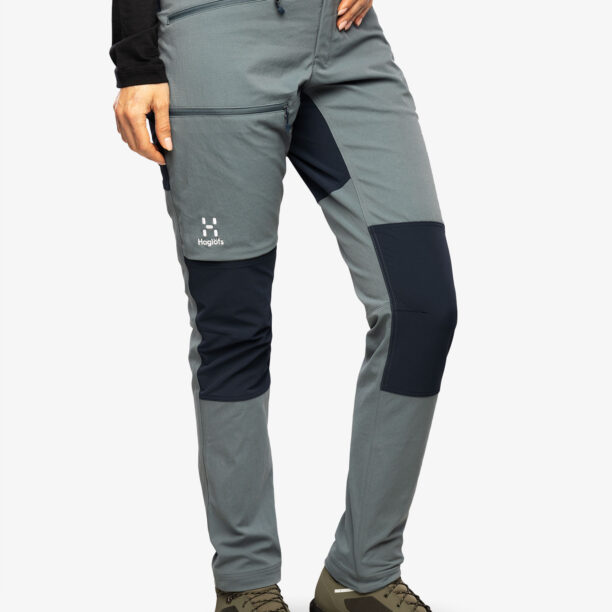 Cumpăra Pantaloni de munte femei Haglofs Mid Slim Pant - steel blue/tarn blue