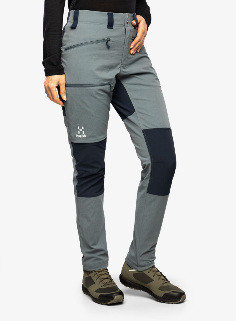 Cumpăra Pantaloni de munte femei Haglofs Mid Slim Pant - steel blue/tarn blue