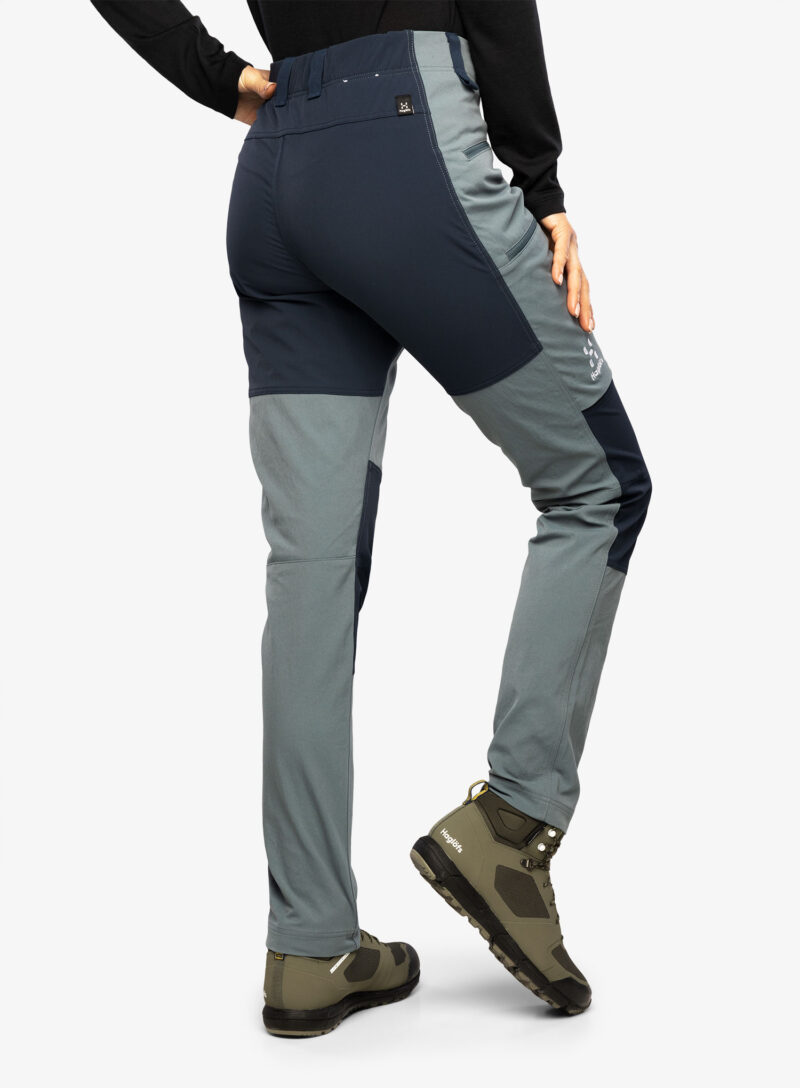 Preţ Pantaloni de munte femei Haglofs Mid Slim Pant - steel blue/tarn blue