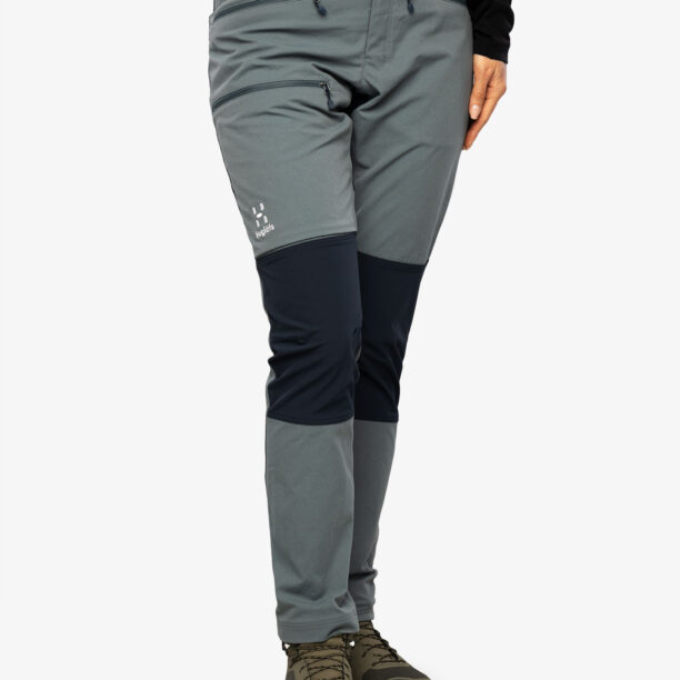 Pantaloni de munte femei Haglofs Mid Slim Pant - steel blue/tarn blue