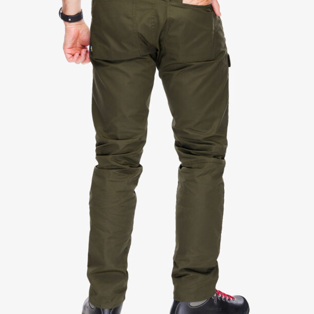 Pantaloni drumetie Fjallraven Greenland Jeans Long - deep forest preţ