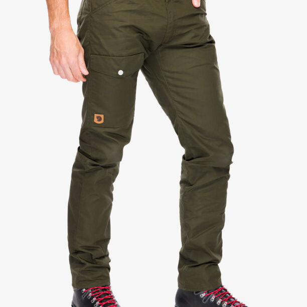 Cumpăra Pantaloni drumetie Fjallraven Greenland Jeans Long - deep forest