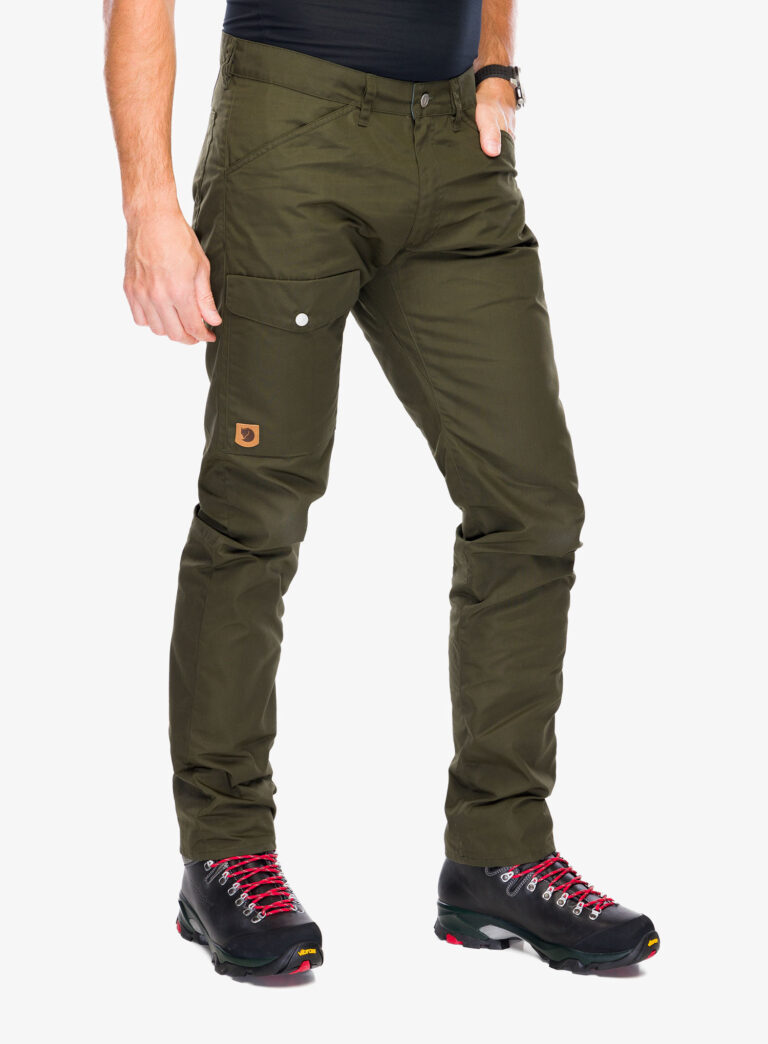 Cumpăra Pantaloni drumetie Fjallraven Greenland Jeans Long - deep forest