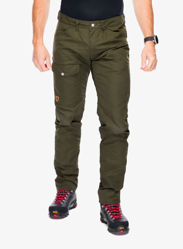 Pantaloni drumetie Fjallraven Greenland Jeans Long - deep forest